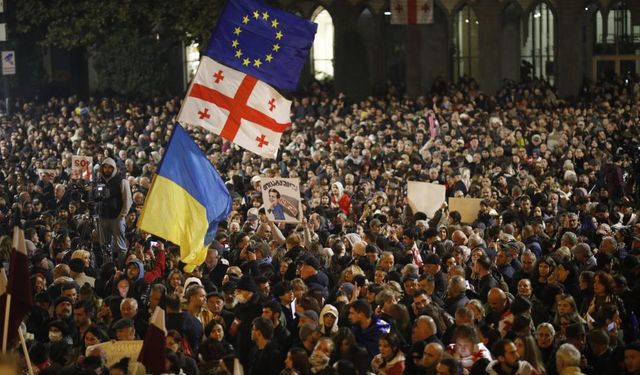 Gürcistan'da seçim sonuçları protesto edildi