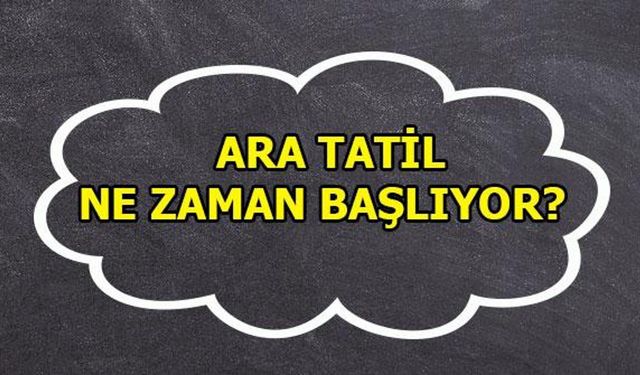 Kasım ara tatili ne zaman başlayacak? İşte tatil tarihleri