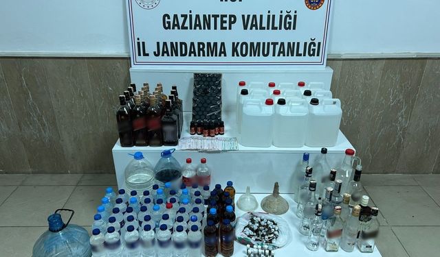 Gaziantep’te sahte alkol operasyonu! Jandarma geçit vermiyor