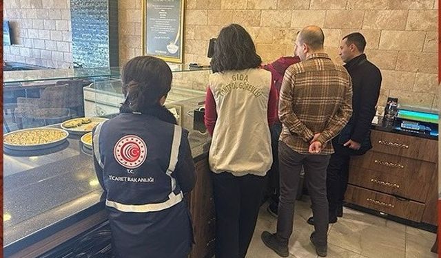 Gaziantep’te baklava fiyatlarına zam geldi, ekipler denetime çıktı! BAKLAVACILARA ŞOK DENETİM