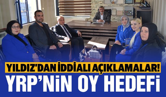 YRP Gaziantep İl Başkanı Yıldız’dan iddialı açıklamalar! İşte  YRP’nin oy hedefi