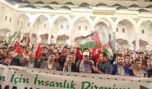 Gaziantep’te Yüzlerce Kişi İsrail’i Protesto Etti!