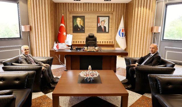 Rektör Prof. Dr. Keleş’ten GAÜN Rektörü Prof. Dr. Doğan’a Ziyaret
