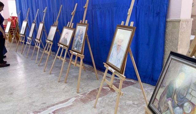 Gaziantep’te öğrencilerin yaptığı resimler sergilendi
