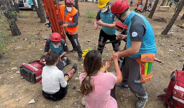 Gaziantep'te UMKE ekipleri tatbikat yaptı