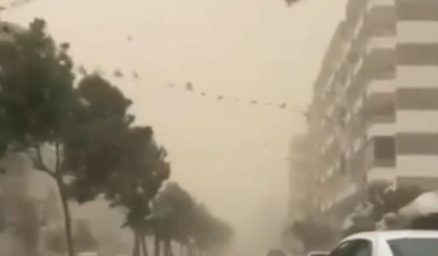 Fırtına sürücülere zor anlar yaşattı