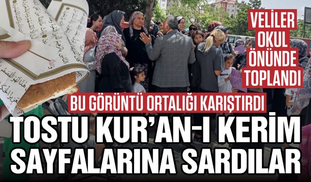 Gaziantep’te bu görüntü ortalığı karıştırdı… Veliler Okul önünde eylem yaptı