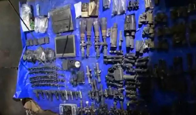 Irak'ın kuzeyinde teröristlerce kullanılan bir mağara imha edildi