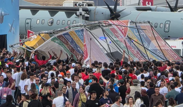 KKTC’de düzenlenen TEKNOFEST’te demir platform devrildi: Yaralılar var