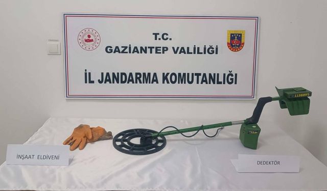 Gaziantep’te kaçak kazıya suçüstü