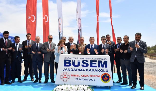 Gaziantep Güvenliğine bir katkı daha! BÜSEM’de Jandarma Karakolu için temeller atıldı