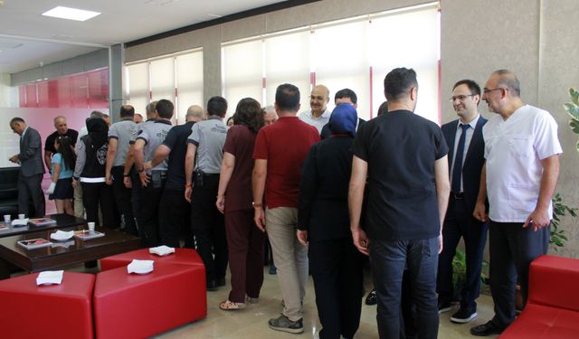 GAÜN Hastanesi’nde bayramlaşma töreni