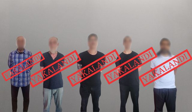 Kırmızı bültenle aranan 5 kişi yakalanarak Türkiye'ye getirildi