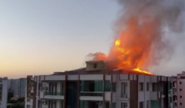 13 katlı apartmanda yangın: Mahsur kalanlar var