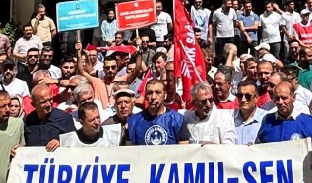 Gaziantep’te Kamu Sen’e bağlı memurlar iş bıraktı