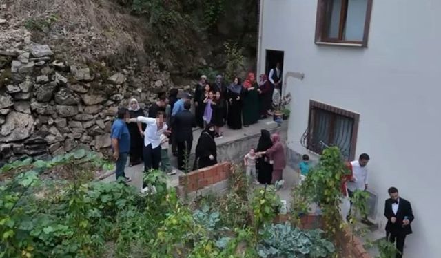 Gelin alma faciaya dönüştü! Silah atma anları böyle görüntülendi
