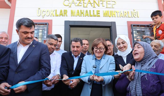 Gaziantep’te yapımı tamamlanan muhtarlık binaları açıldı!