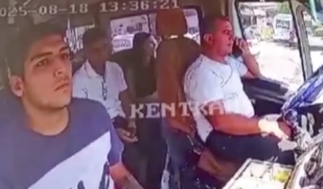 Minibüste şoke eden kap kaç kamerada