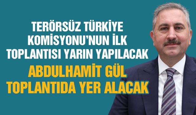 Terörsüz Türkiye Komisyonu yarın toplanacak! Gül’de toplantıda yer alacak