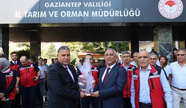 Gaziantep Tarım ve Orman İl Müdürlüğünde devir teslim! Karayılan veda etti!