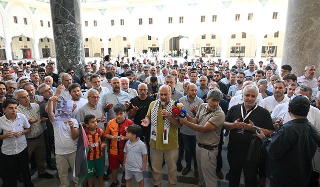 Gaziantep'te Filistin ve Sumud Filosu'na destek...