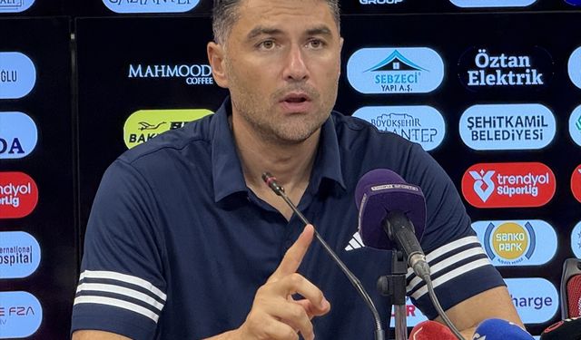 Gaziantep FK Teknik Direktörü Burak Yılmaz: "başarılı olsaydık belki de 5-6 olurdu"