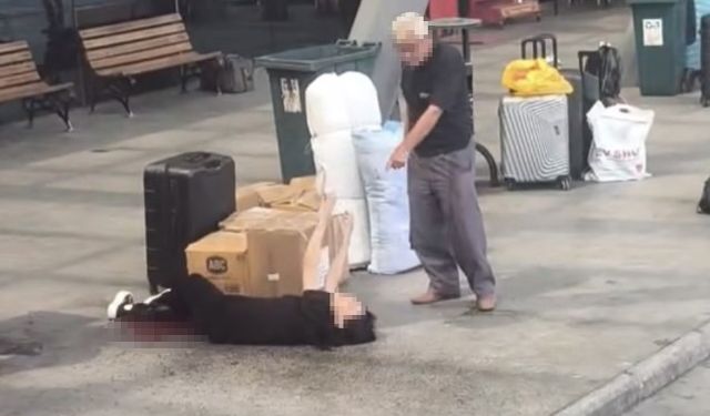 Otogarda baba kızını vurdu: Vatandaşlar babayı darp etti!