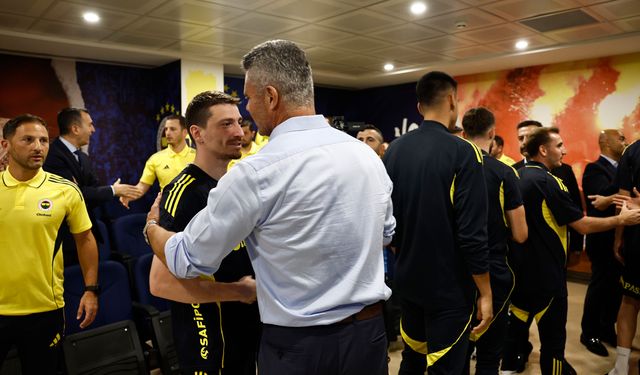 Fenerbahçe Başkanı Sadettin Saran takımla buluştu!