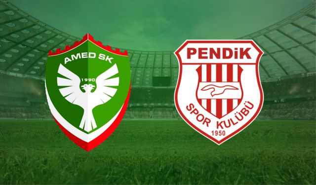 CANLI | Amed SK- Pendikspor maçını canlı izle (Maç Linki)