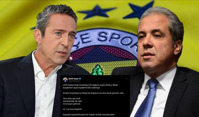 Şamil Tayyar’dan ‘Ali Koç’ yorumu! Başarıyla taçlanmayan makam...