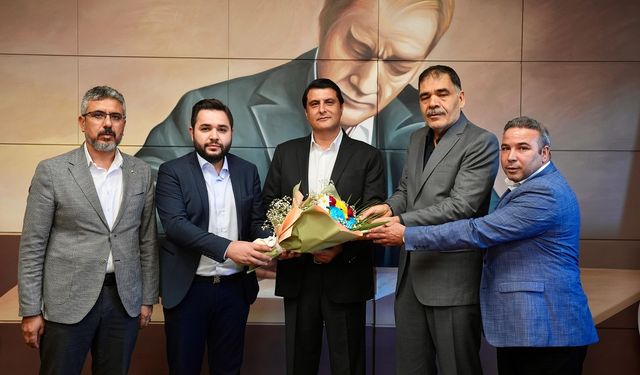Arıkan ve Doktoroğlu’ndan Umut Yılmaz’a ‘hayırlı olsun’ ziyareti…
