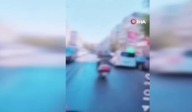 Yayalara korku dolu anlar yaşattı! Görüntüleri paylaşınca yakayı ele verdi: Video haber...