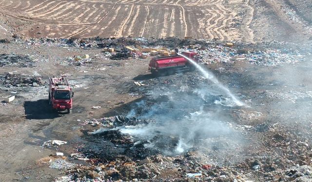 Gaziantep’te çöplük alanda yangın! Ekiplerden anında müdahale…