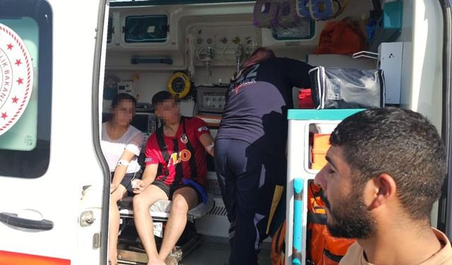 Gaziantep'te 2 genci çevredekiler son anda kurtardı