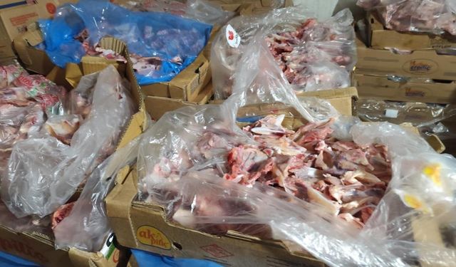 17 ton sağlıksız et ve tavuk ürünü ele geçirildi