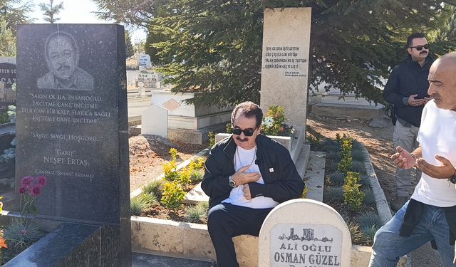 İbrahim Tatlıses'ten Neşet Ertaş'ın mezarına ziyaret: Çok ekmeğini yedik