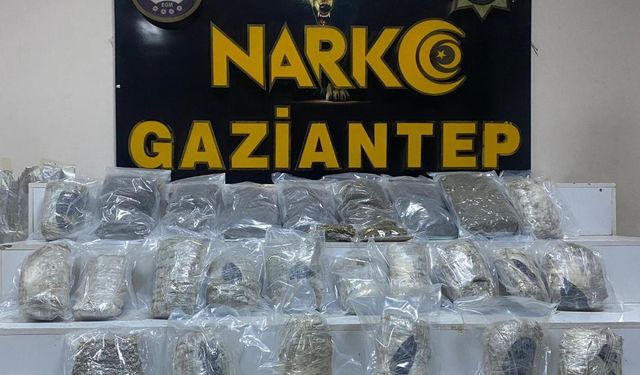 Gaziantep’te zehir tacirlerine büyük darbe: Kilolarca uyuşturucu ele geçirildi!