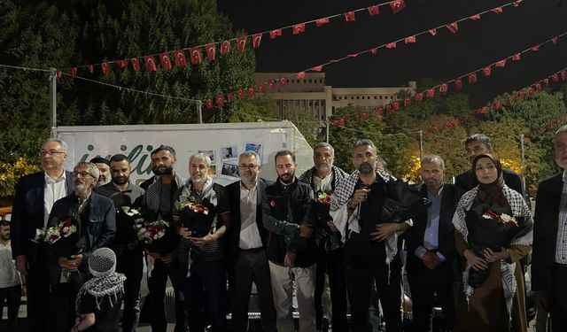 Gaziantep'te SUMUD Gönüllülerine coşkulu karşılama! Gazze özgürlüğüne kavuşacak