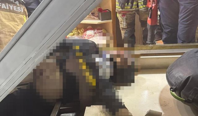 Kuyumcudaki vitrin asansörünün altında kalan işçi hayatını kaybetti