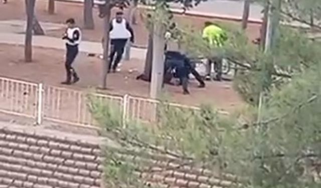 Gaziantep'te karısını öldüren zanlının vurularak yakalanma anı kamerada (VİDEO HABER)