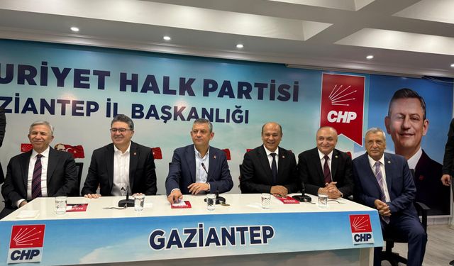 Özgür Özel ve Mansur Yavaş Gaziantep’te