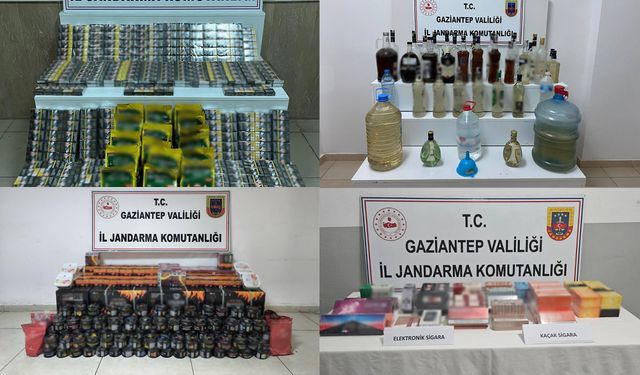 Gaziantep’te milyonluk vurgun! Jandarmadan kaçakçılara darbe