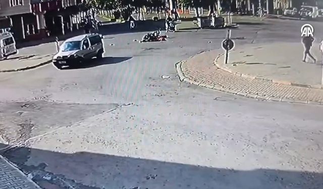 Gaziantep’te kaza anı kamerada! İşte yaşananlar