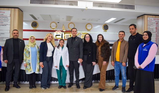 Gaziantep Anka Hastanesi’ne anlamlı ziyaret! Özel öğrencinin hayali gerçek oldu