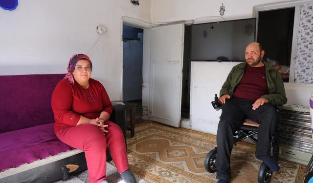 Gaziantep’in komşu ilinde engelli çift zor şartlar altında hayata tutunmaya çalışıyor!