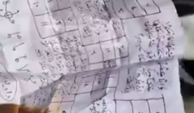 Gaziantep’te mezarlıkta bulunan kağıt sosyal medyada gündem oldu!