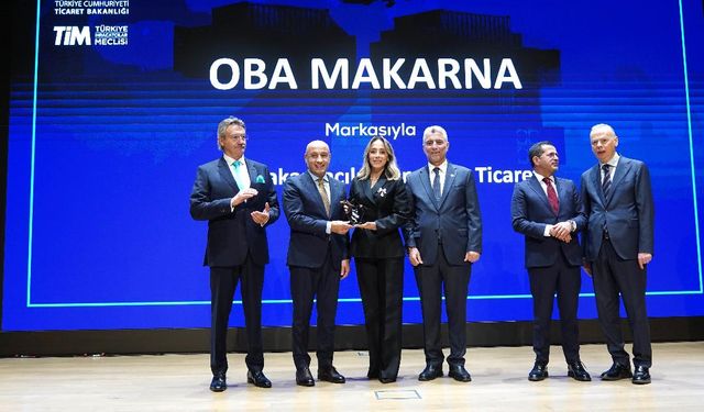 Oba Makarna’ya “En Çok Ülkeye İhracat Yapan Turquality Şampiyonu” Ödülü