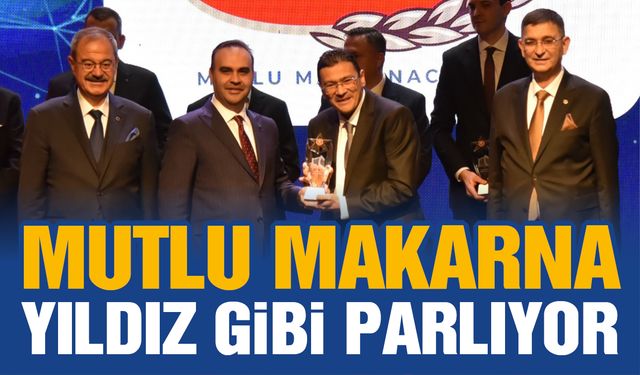 Gaziantep’in Yıldızları Ödüllerine Mutlu Makarna damgası! Göymen ödülü Bakan Kacır’dan aldı…