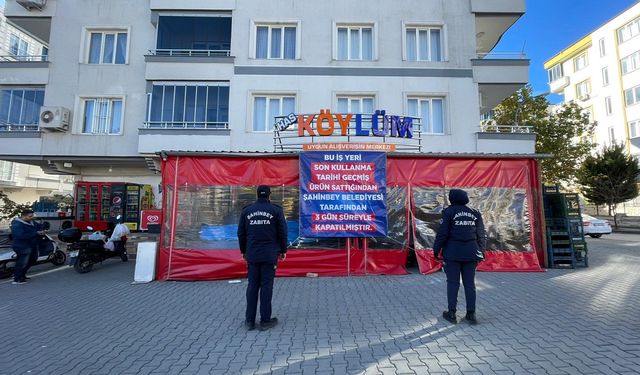 Gaziantep’te usulsüzlüğe sıfır tolerans! O zincir market kapatıldı