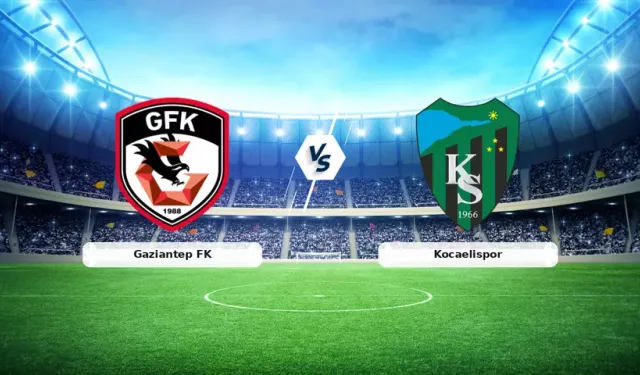 Gaziantep FK Kocaelispor maçı CANLI YAYIN bilgileri: 13 Ocak hangi kanalda, saat kaçta, canlı şifresiz nereden izlenir?